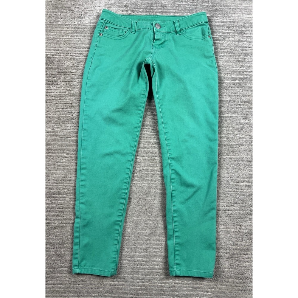 Celebrity Pink Skinny Jeans Juniors 3‎ Green Stretch Cotton Blend Casual